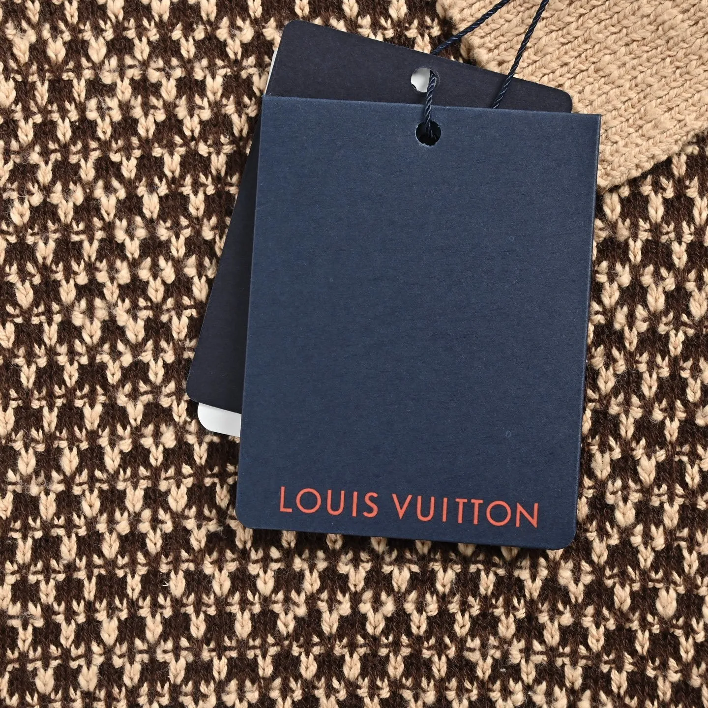 Louis Vuitton/Louis Vuitton leather brand badge mesh knitted Polo short-sleeved shirt